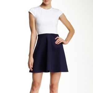 [Ted Baker London] ✨ Navy & White Fit/Flare Dress